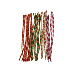 Limpiapipas de chenilla liderpapel 30 cm dos colores brillantes surtidos bolsa de 30 unidades