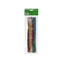 Limpiapipas de chenilla liderpapel 30 cm colores brillantes surtidos bolsa de 30 unidades