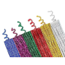 Limpiapipas de chenilla liderpapel 30 cm colores brillantes surtidos bolsa de 30 unidades