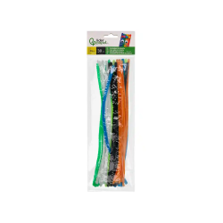 Limpiapipas de chenilla liderpapel 30 cm colores mate surtidos bolsa de 30 unidades