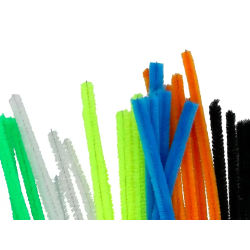 Limpiapipas de chenilla liderpapel 30 cm colores mate surtidos bolsa de 30 unidades