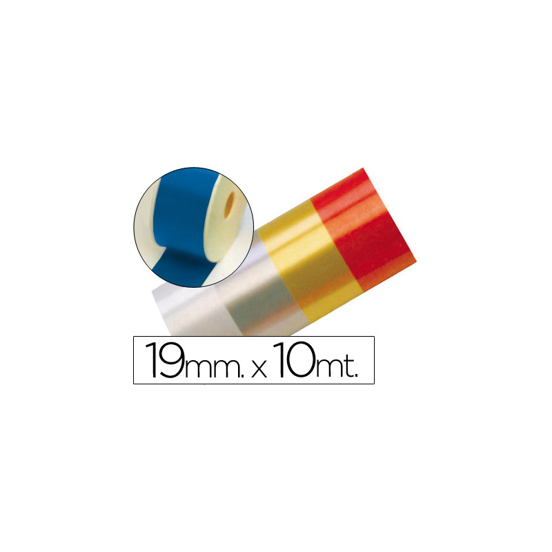 Cinta fantasia 10 mt x 19 mm azul