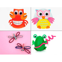 Ojo adhesivo liderpapel 12 mm blanco con pupila negra pack de 30 unidades