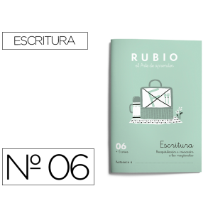 Cuaderno rubio caligrafia...