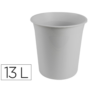 Papelera plastico q-connect...