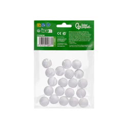Figura de espuma blanca liderpapel bola de 2 cm bolsa con 20 unidades