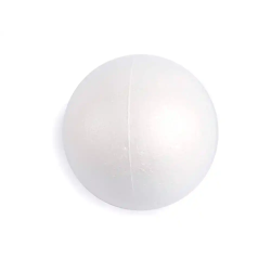 Figura de espuma blanca liderpapel bola de 7 cm bolsa con 6 unidades