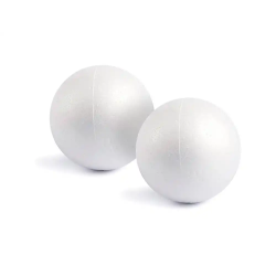 Figura de espuma blanca liderpapel bola de 7 cm bolsa con 6 unidades