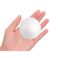 Figura de espuma blanca liderpapel bola de 7 cm bolsa con 6 unidades