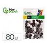 Pompones de colores liderpapel 1,5 cm tonalidades neutras bolsa con 80 unidades