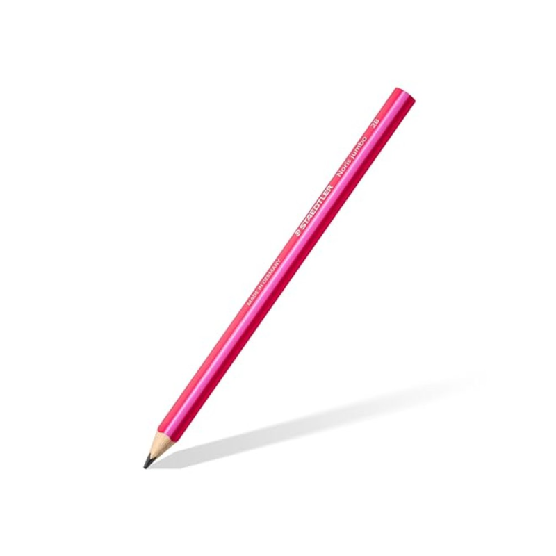 Lapices de grafito staedtler 119 triangular jumbo mina 4 mm 2b color happy bote de 48 unidades colores surtidos