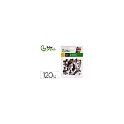 Pompones de colores liderpapel 1 cm tonalidades neutras bolsa con 120 unidades