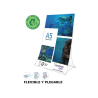 Expositor sobremesa archivo 2000 plegable pet 100% reciclable din a5 vertical transparente 90x150x210 mm