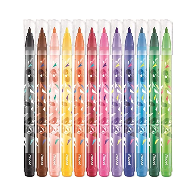 Rotulador maped mini cute lavable caja de 12 unidades colores surtidos