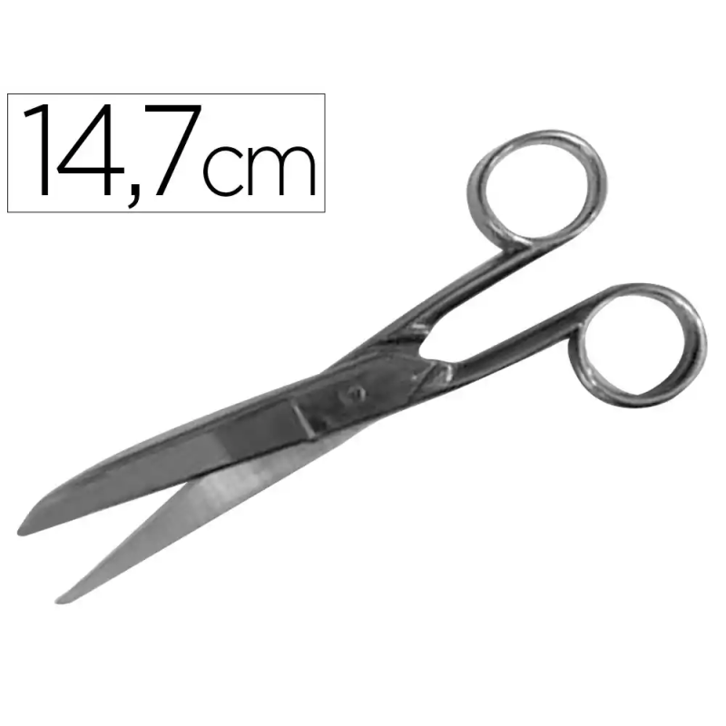 Tijera oficina acero inoxidable 5,7/' 14,7 cm