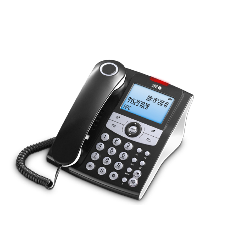 Telefono spc sobremesa/mural elegance pantalla 2,9/' retroiluminada con rellamada 8 niveles volumen opcion mute