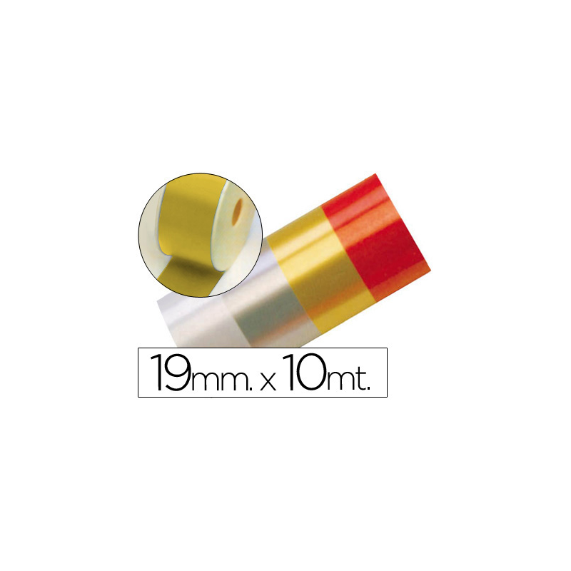 Cinta fantasia 10 mt x 19 mm oro