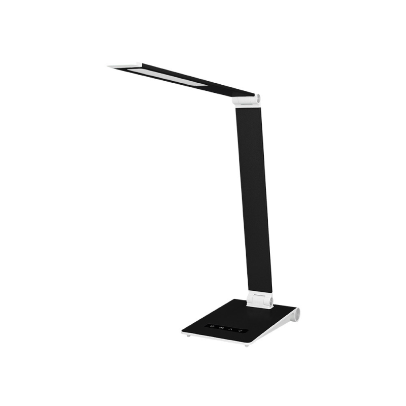 Lampara de escritorio q-connect sirio led 13w 800 lmtactil 3 niveles de color brillo regulable color negro