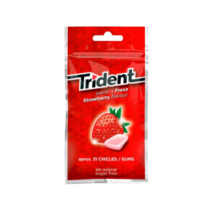Chicle trident grageas...