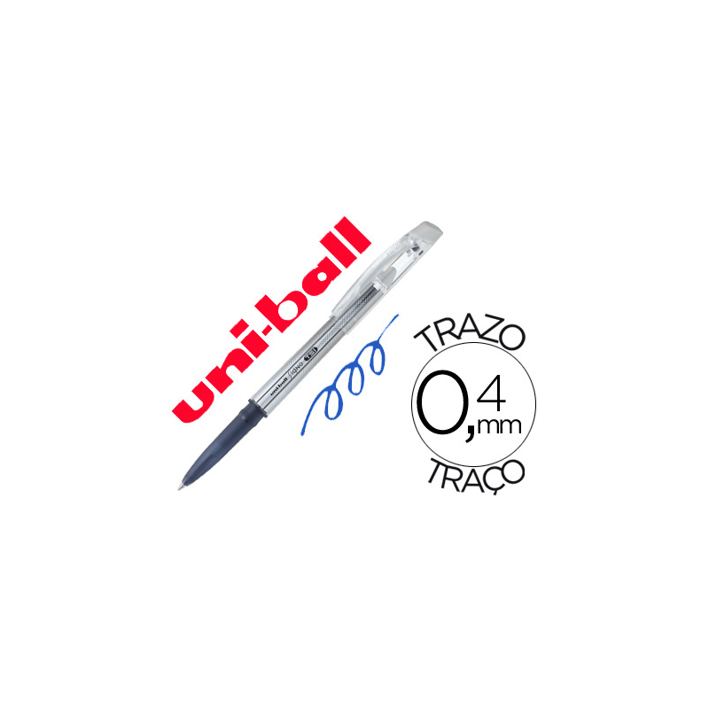 Boligrafo uni-ball roller tsi uf-220 borrable 0,7 mm tinta gel azul