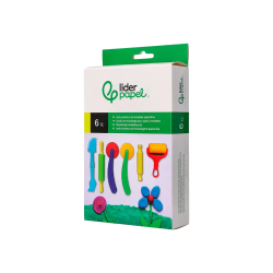 Instrumentos de modelar liderpapel para plastilina caja de 6 piezas surtidas