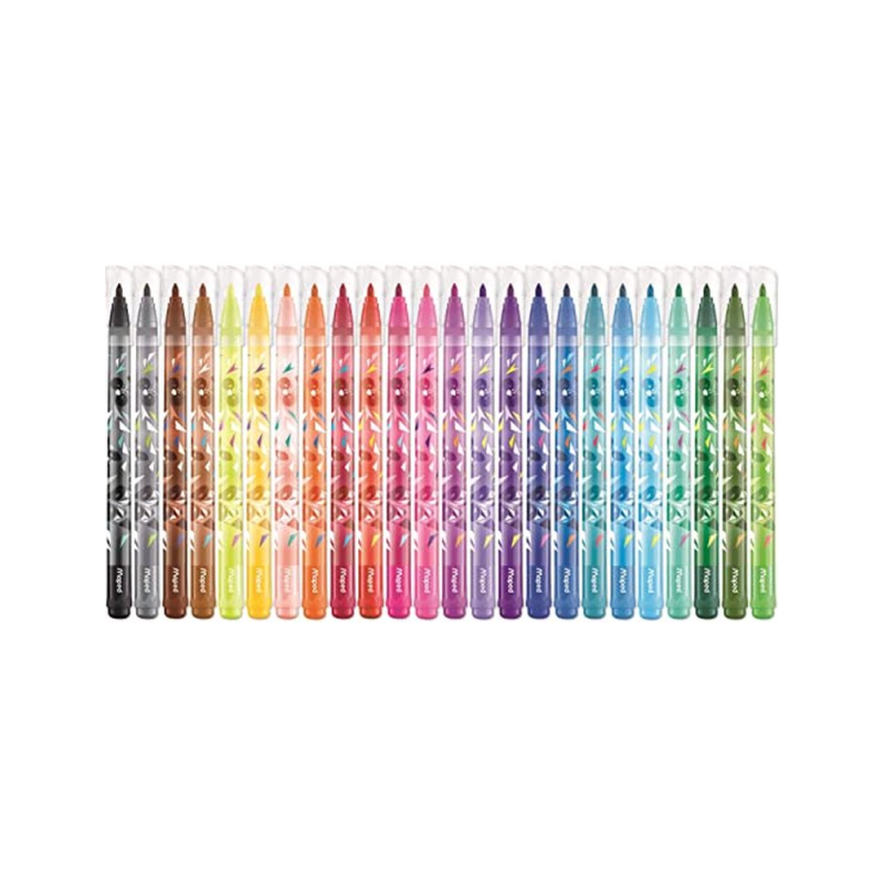 Rotulador maped mini cute lavable caja de 24 unidades colores surtidos