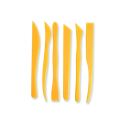 Instrumentos de modelar liderpapel para arcilla y plastilina caja de 6 piezas surtidas