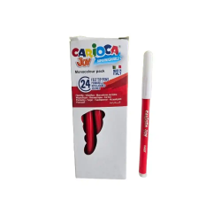 Rotulador carioca joy punta fina 2,8 mm lavable color rojo