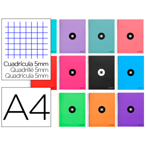 Cuaderno espiral a4 micro...