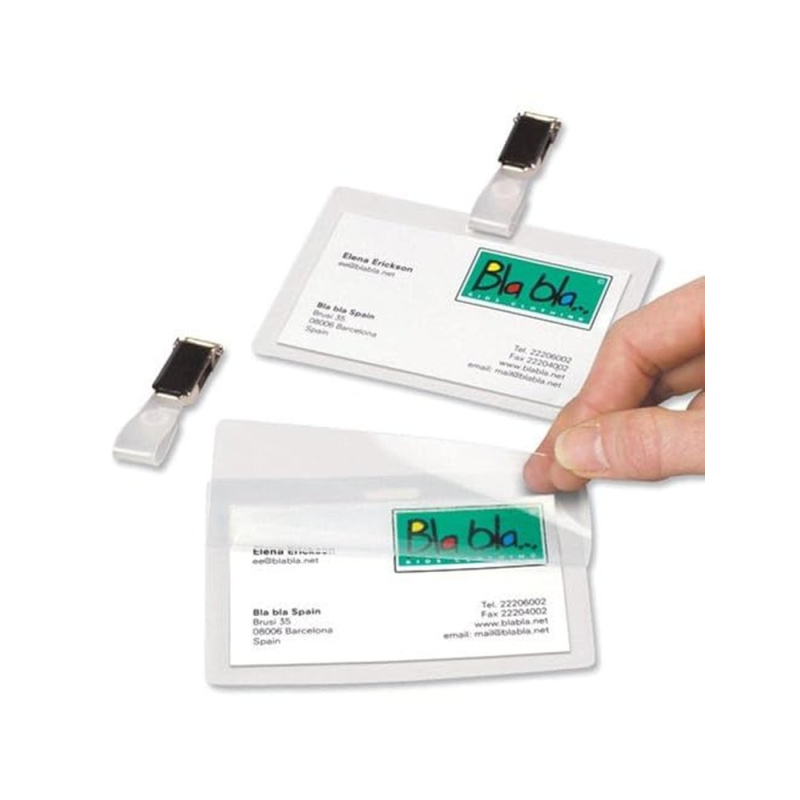 Identificador djois con pinza 104x74 mm pack de 10 unidades