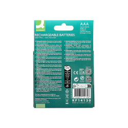 Pila q-connect aaa recargable por usb-c blister de 4 unidades