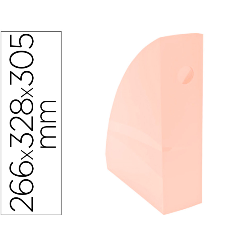 Revistero exacompta aquarel mag-cube coral pastel 266x328x305 mm