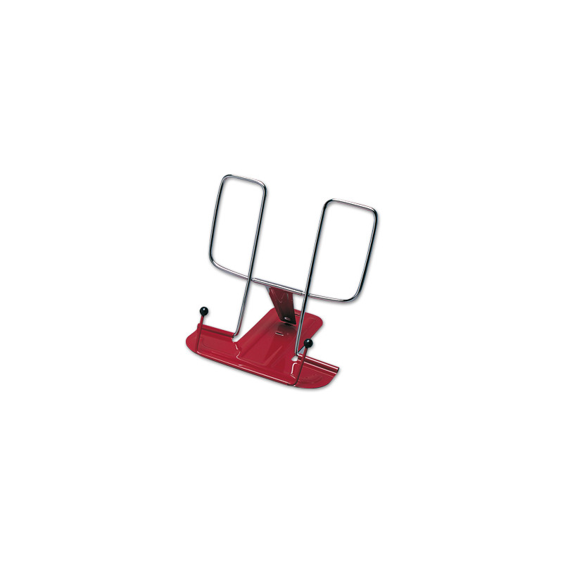 Atril liderpapel base metalica angulo ajustable soporte parteposterior 195x235 mm color rojo