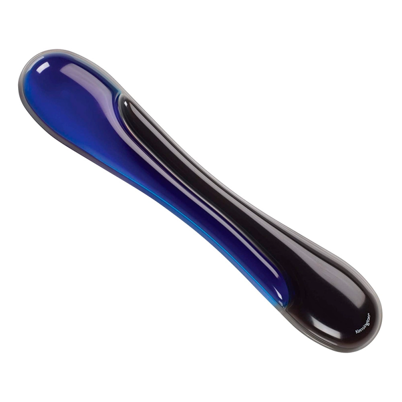 Reposamuñecas kensington duo gel teclado color negro/azul 240x182x25 mm