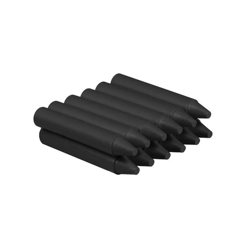 Lapices cera jovicolor unicolor negro caja de 12