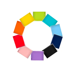 Cuaderno espiral liderpapel din a5 apaisado smart tapa blanda 80h 75gr cuadro 4mm con margen colores surtidos