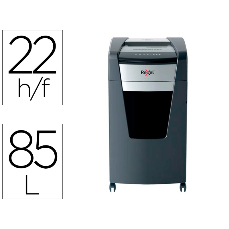 Destructora de documentos rexel momentum extra xp422+ capacidad corte 22 h p4 destruye grapas clips cd y