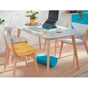 Reposapies de escritorio leitz active ergo cosy color gris 260x140x405 mm