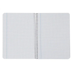 Cuaderno espiral liderpapel din a5 smart tapa blanda 80h 75gr cuadro 5mm con margen colores surtidos