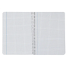 Cuaderno espiral liderpapel din a5 smart tapa blanda 80h 75gr cuadro 5mm con margen colores surtidos