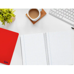 Cuaderno espiral liderpapel din a5 smart tapa blanda 80h 75gr cuadro 5mm con margen colores surtidos