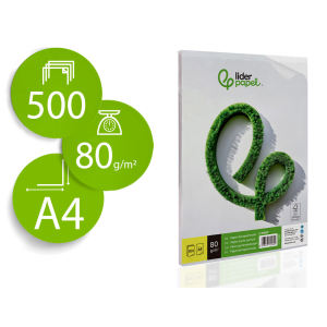 Papel liderpapel a4 80g/m2...