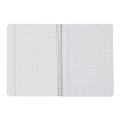 Cuaderno espiral liderpapel a5 smart tapa blanda 80h 75gr cuadro 8mm con margen colores surtidos