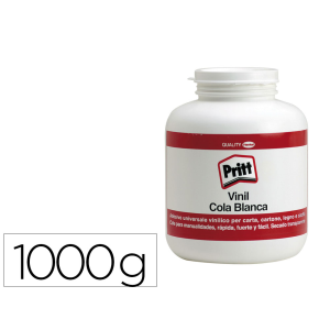 Pegamento cola vinilica pritt blanca bote de 1000 gr