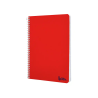 Cuaderno espiral liderpapel a5 smart tapa blanda 80h 75gr pauta 3,5mm con margen colores surtidos