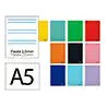 Cuaderno espiral liderpapel a5 smart tapa blanda 80h 75gr pauta 2,5mm con margen colores surtidos