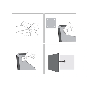 Pizarra nobo magnetica para el hogar color blanco 360x360 mm