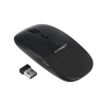 Raton q-connect optico inalambrico silencioso dpi 800/1200/1600 pilas aaa negro