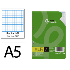 Recambio liderpapel din a5...
