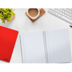 Cuaderno espiral liderpapel a5 smart tapa blanda 80h 75gr milimetrado 2mm colores surtidos